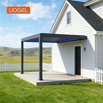 Aluminium wand gemonteerde gazebo